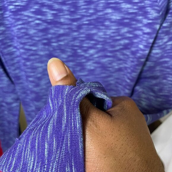 Avalanche Womens Pull Over Sweatshirt Purple Blue Size Small Thumbholes New u - Picture 8 of 12